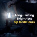 Etekcity Lantern Camping Essentials Lights, Led Flashlight for Power Outages, Tent Lights for Emergency, Survival Gear and Supplies for Hurricane, Battery Operated Lamp, 2 Pack, Black - Image 5