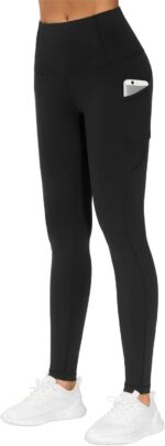 THE GYM PEOPLE Thick High Waist Yoga Pants with Pockets, Tummy Control Workout Running Yoga Leggings for Women - Image 2
