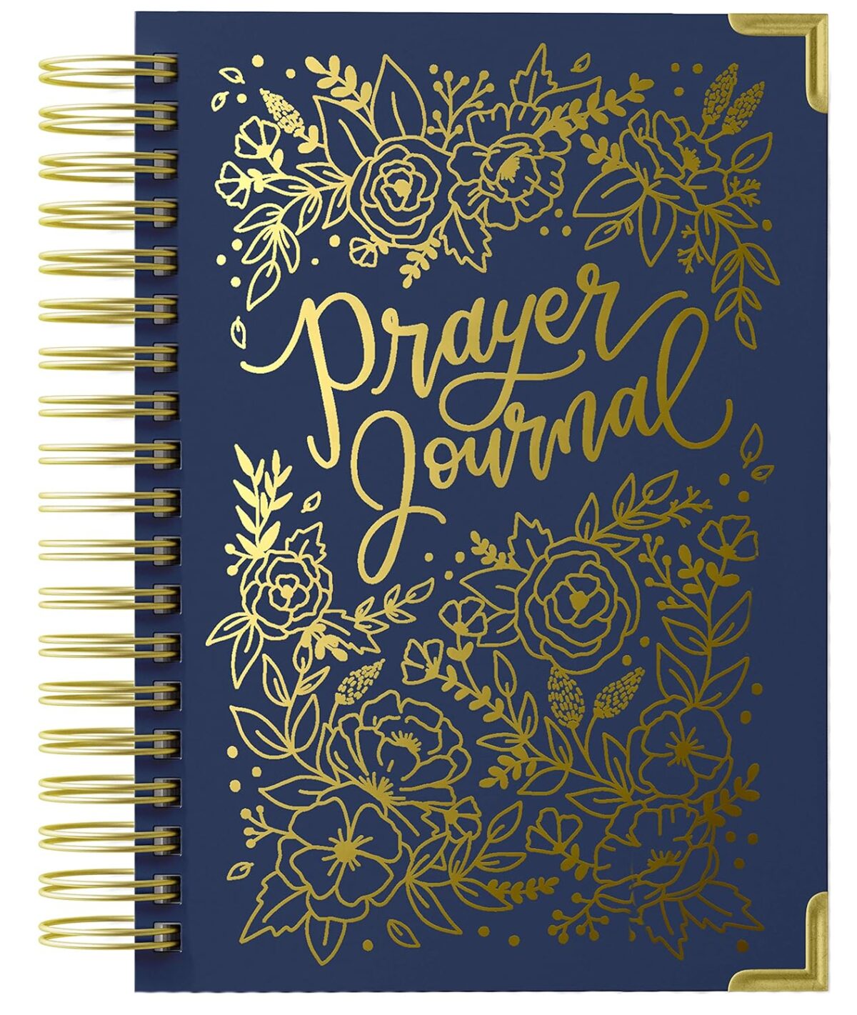 Prayer Journal for Women: An Inspirational Christian Bible Journal, Prayer Notebook & Devotional (Premium Gold Spiral-Bound Hardcover) - Image 1