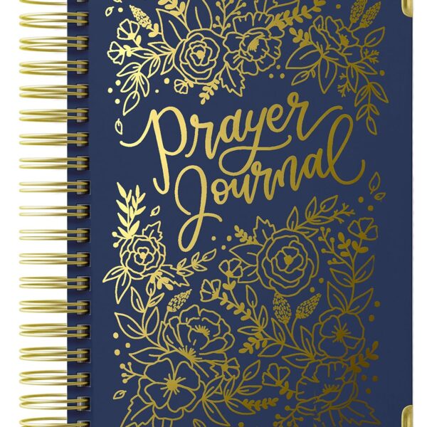 Prayer Journal for Women: An Inspirational Christian Bible Journal, Prayer Notebook & Devotional (Premium Gold Spiral-Bound Hardcover)