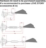 LOVE STORY 12' x 16' Rectangle Sun Shade Sail Canopy UV Block Sun Shade for Outdoor Patio Garden Backyard, Sand (We Make Custom Size) - Image 3