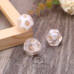 3Pcs/Pack Astrological Dices 12 Sided Polyhedral Dice Astrology Tarot Card Divination Zodiac Dices Set Brass Dice - Image 4