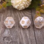 3Pcs/Pack Astrological Dices 12 Sided Polyhedral Dice Astrology Tarot Card Divination Zodiac Dices Set Brass Dice - Image 6