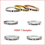 Customize Me -Stainless Steel Band Ring - Names, Initials, Date, Inspiration, Coordinates, Personalized Gift for Her & Him, Mother Daughter Sisters Friends, Anniversary Birthday Valentines Graduation - Image 4