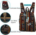 Marubhumi Mini Hemp Backpack-Boho Eco Friendly Unisex bag - Adjustable Straps Durable Cotton and Hemp, Lightweight, Medium Capacity, Travel - Black - Image 2