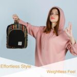 Marubhumi Mini Hemp Backpack-Boho Eco Friendly Unisex bag - Adjustable Straps Durable Cotton and Hemp, Lightweight, Medium Capacity, Travel - Black - Image 5