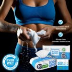 DuraCleanse Body Wipes for Adults Bathing No Rinse (2 Pack) 100 XL Shower Wipes + 8 Travel Bath Sheets - 9" x 12" Extra Thick Adult Disposable Washcloths for Elderly Incontinence & Camping Essentials - Image 5