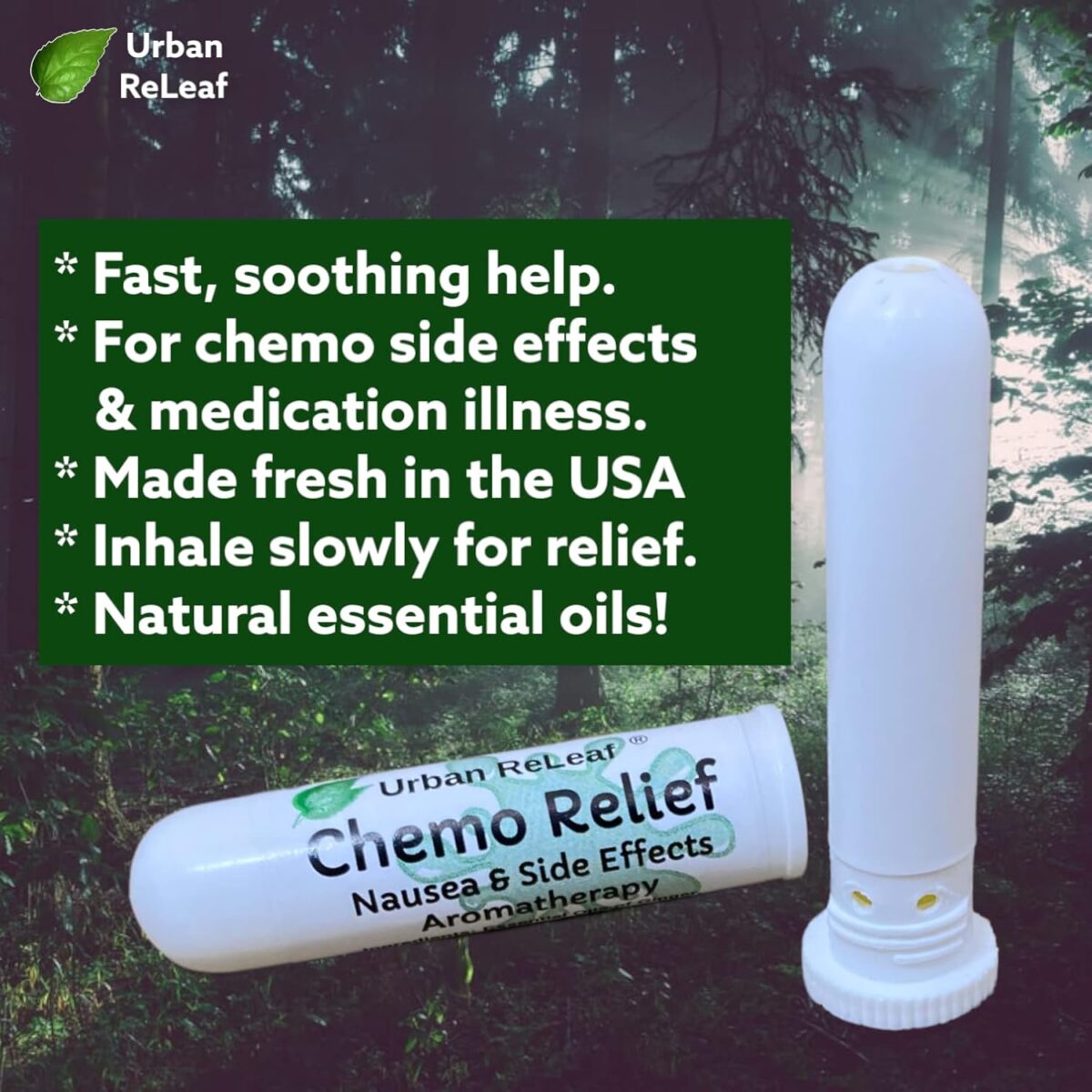Urban ReLeaf Chemo Relief & Side Effects Aromatherapy! Fast Help! Soothe Upset Stomach, Queasy! 100% Natural Essential Oils! - Image 2