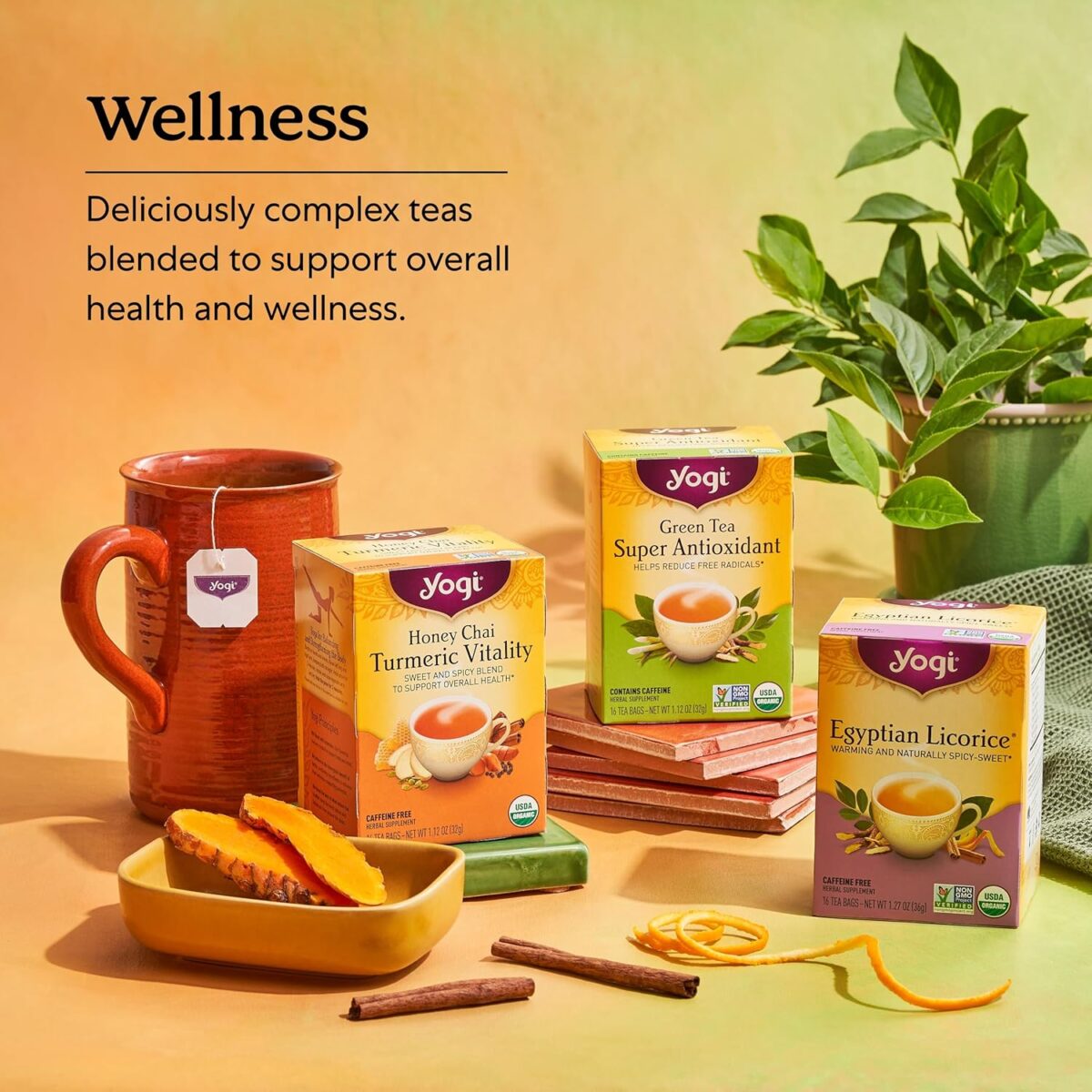 Yogi Tea - Green Tea Super Antioxidant (6 Pack) - Organic Green Tea Blend to Support Overall Health - 96 Tea Bags - Image 5