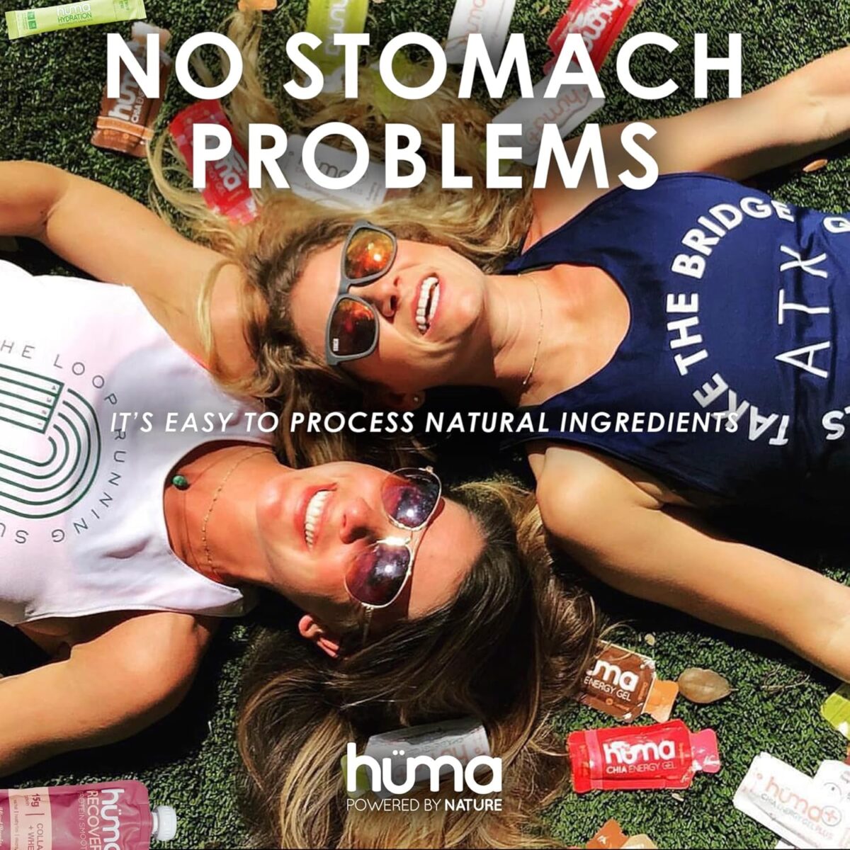 Huma Plus (Double Electrolytes) Chia Energy Gel, Variety Pack, 12 Gels - Stomach Friendly, Real Food Energy Gels - Image 5