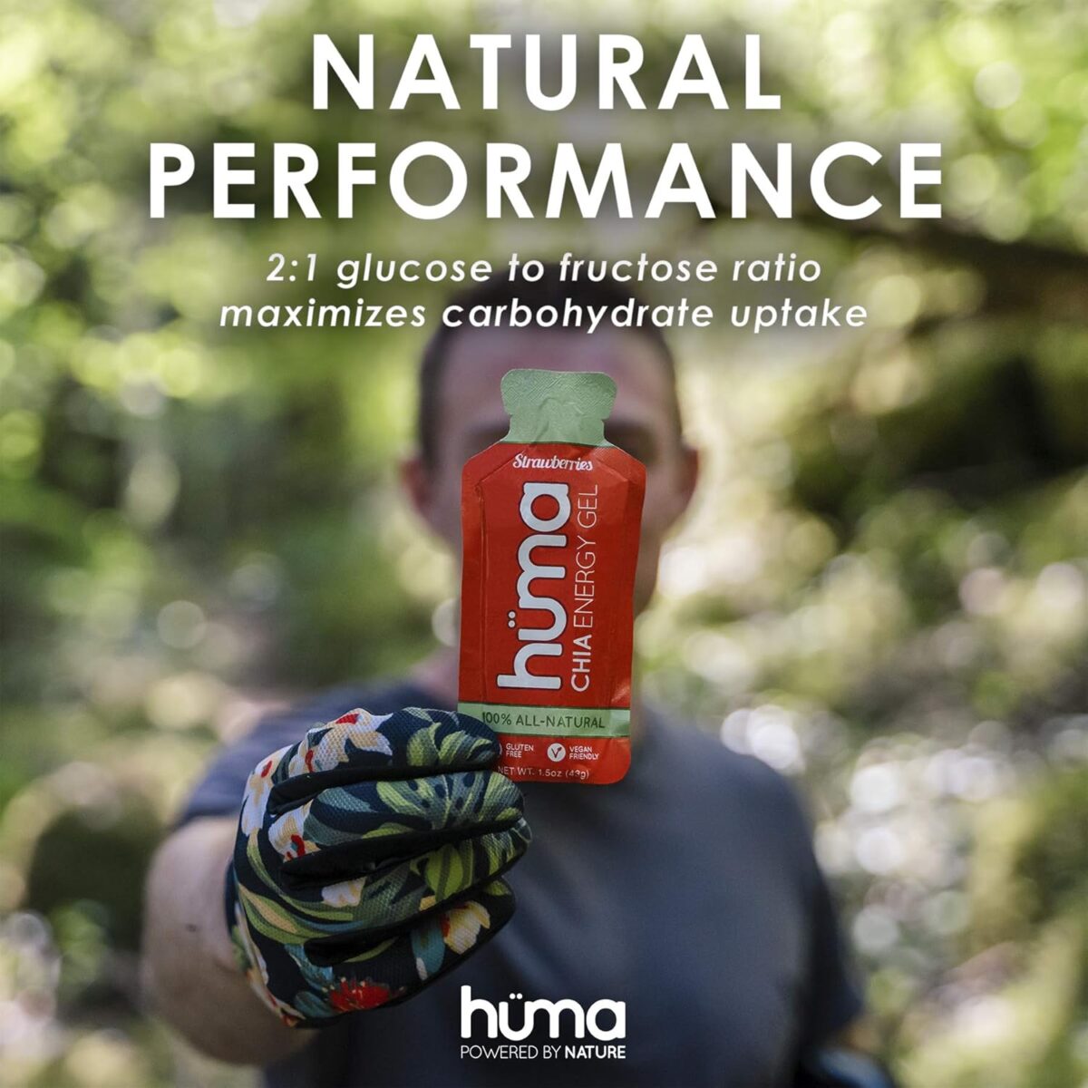 Huma Plus (Double Electrolytes) Chia Energy Gel, Variety Pack, 12 Gels - Stomach Friendly, Real Food Energy Gels - Image 6