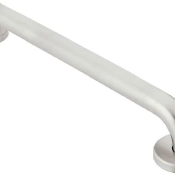 Moen Bathroom Safety 24-Inch Shower Grab Bar with a Slip-Resistant Peened Texture and Concealed Screws for Handicapped or Elderly, R8724P