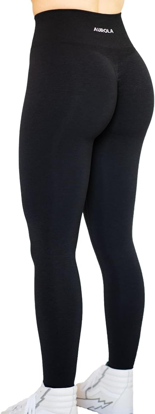 410w6UzpWyL._AC_SL1407_.jpg AUROLA Workout Leggings for Women Seamless Scrunch Tights Tummy Control Gym Fitness Girl Sport Active Yoga Pants - Image 1