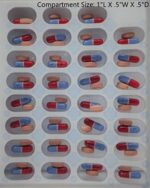 12 Cards and 12 Blisters for 31 Day Monthly Cold Seal Pill Blister Pack - Image 3