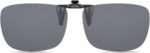 CAXMAN Polarized Clip On Sunglasses Over Prescription Glasses for Men Women UV Protection