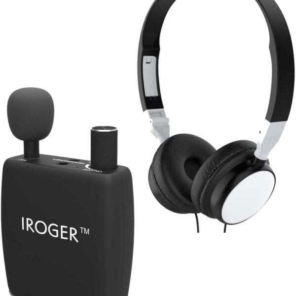 Hearing Amplifier Rechargeable Hearing Aid Device Personal Sound Amplifier PSAP for Ears,Seniors,with Headphone,Directional Microphone
