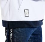 GURUNVANI Contrast Color Pullover Hoodie Mens Patchwork Hoodies Men - Image 5