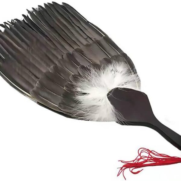 Kongming Fan, Zhuge Liang Fan, Goose Feather Fan, Gossip Fan, Craft fanstage Performance Fan, Halloween, Christmas Cosplay, Props,Hanfu Kimono Accessories, Home Decor,fengshui
