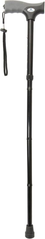 FSA/HSA Eligible, Vaunn Medical Easy Grip Height Adjustable Folding Cane/Walking Stick with Strap/Pouch- Compact, Portable, and Safe Walking Assistant- Non-Slip Grip Handle- Men, Women, Elderly - Image 6