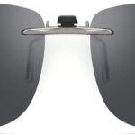 Polarized Clip On Sunglasses Over Prescription Glasses Men Women Compact Fit Non-Flip Up