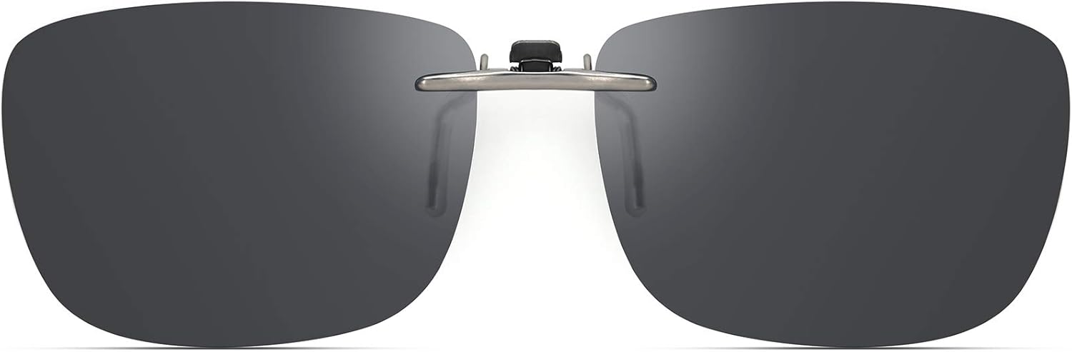 51CrYcVTZfL._AC_SL1500_.jpg Polarized Clip On Sunglasses Over Prescription Glasses Men Women Compact Fit Non-Flip Up - Image 1