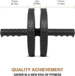 BLUERISE Ab Roller Wheel 2 Types Ab Roller No Noise Ab Wheel Easy to Assemble Home Workout Equipment Portable Abs Workout Equipment for Home - Image 9