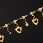 U7 Women Girls Barefoot Jewelry 18K Gold or Rose Gold Stainless Steel Heart/Rope/Figaro/Cuban Chain Anklet Foot Bracelet, 25-30 CM Long - Image 2