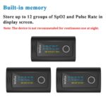 Wellue Bluetooth Pulse Oximeter Fingertip, Blood Oxygen Saturation Monitor with Free APP, Batteries, Carry Bag & Lanyard - Image 3