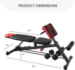 Finer Form Multi-Functional FID Weight Bench for Full All-in-One Body Workout – Hyper Back Extension, Roman Chair, Adjustable Ab Sit up Bench, Incline Decline Bench, Flat Bench - Image 6