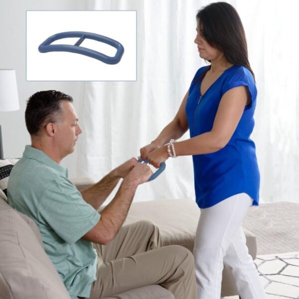 Able Life Universal Standing Handle, Portable Standing-Aid Equipment for Easy and Safe Transfers, Ergonomic Lift Assist Grab Bar for Adults, Seniors, and Elderly, Sit-to-Stand Lifting Aid, Blue