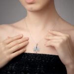 Lotus Flower 7 Chakra Necklace Sterling Silver Yoga Lotus Pendant Chakra Necklaces for Women Balance - Image 2