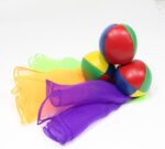 Zeekio YoYoSam - Juggling Kit - Learn to Juggle - for Beginners - Juggling Starter Set Durable - Vibrant Colors - Learn to Juggle Kit - 3 Balls & 3 Scarves