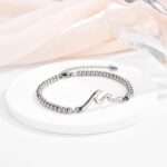 Inspirational Gifts for Women, Wave of Life Inspirational Bracelet, Thinking of You Cheer Up Get Well Encouragement Gifts for Women Friends, Life is Tough But So are You - Image 2