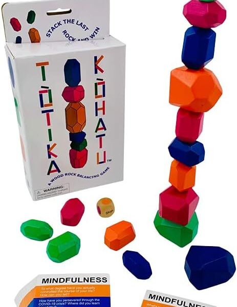Totika Kohatu - A Wood Rock Stacking Game Promoting Mindfulness