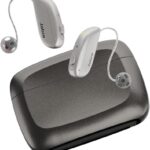 Jabra Enhance Select 500 OTC Hearing Aids, Audiology Team Care Included, Bluetooth LE Audio & Bluetooth Streaming for Calls, Music, Media (iOS/Android), Nearly Invisible & Comfortable - Silver