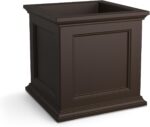 Mayne Fairfield 20-Inch Square Planter – Self-Watering, Weather-Resistant Planter for Flowers – Durable Outdoor Design for Patio, Porch, or Entryway - Image 8