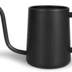 Watering Can for Indoor Plants, 35 oz/1000 ml Metal Stainless Steel Pot with Long Spout for House Plants Bonsai Outdoor Garden Flower Decorative (Black)