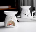 Lawei Set of 3 Ceramic Tealight Candle Holder, Essential Oil Burner Wax Melt Burners, Aromatherapy Aroma Diffuser Burner for Home Bedroom Decor Christmas Housewarming Gift - Image 5