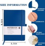 Personalized Notebook-Can Engrave Logo/Text/Image, Customizable A5 Journal Notebook Daily Journals For Writing-192 Lined Pages 8.5 x 5.71 Inch,Black - Image 3