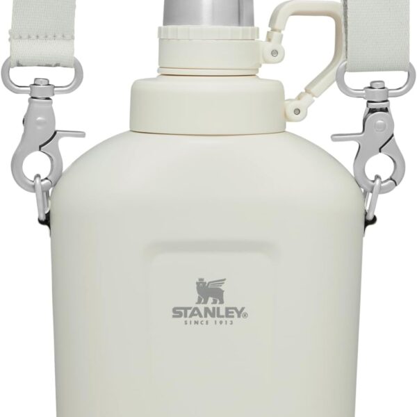 Stanley Legendary Classic Canteen 1.1 qt | Leakproof Drink Container with Strap | Stainless Steel Water Bottle with Lid | Camping, Hiking, Travel | BPA-Free