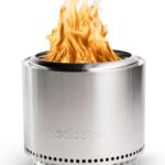 Solo Stove Bonfire 2.0 with Stand, 19.5 Inch Smokeless Fire Pit with Removable Ash Pan - Portable Outdoor Fire Pit - Stainless Steel Wood Burning Fireplace, Ideal for 4-6 People, 21.75 lbs