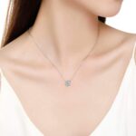 Presentski Birthstone Necklace for Women Sterling Silver 925 Solitaire Pendant Dainty Necklace Birthday Gifts for Women Birthstone Necklaces for Mom - Image 2