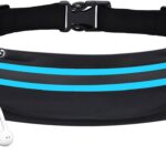 Running Belt Fanny Pack, Running Waist Pack for Women & Men USA Patented Hands-Free Reflective Runner Pouch Belt Fitness Workout Bag No-Bounce Adjustable Sport Travel Fanny Pack Cell