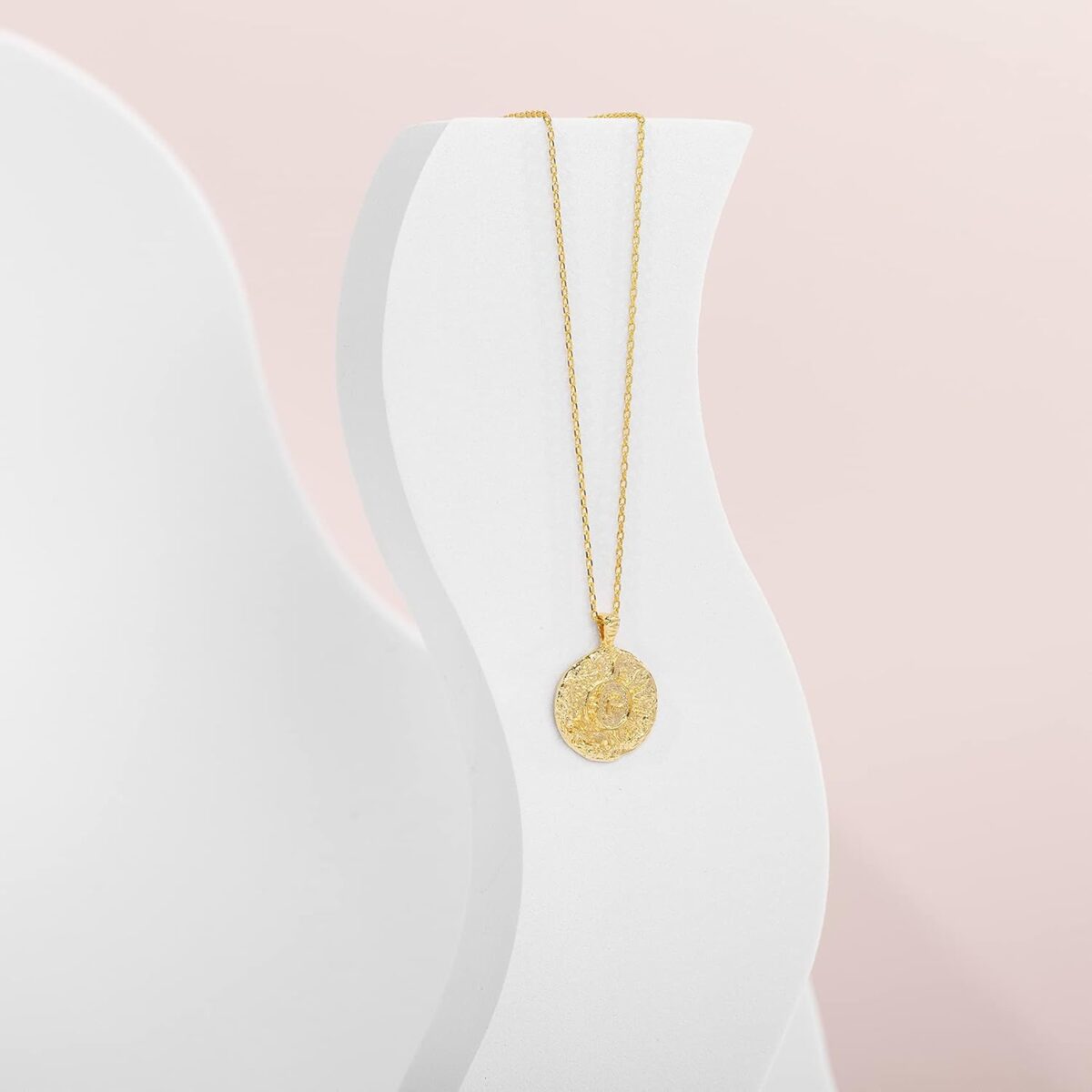 PAVOI 14K Gold Plated Engraved Coin Pendant Necklaces for Women | Byzantine Coin Pendants | Bohemian Necklace - Image 6