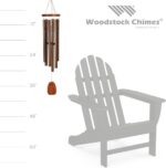 Woodstock Chimes Amazing Grace Wind Chime for Outside 40" Medium Bronze,Outdoor Decor for Patio, Porch, Garden, Memorial Gift for Loved Ones AGLBR - Image 3