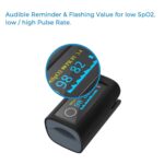 Wellue Bluetooth Pulse Oximeter Fingertip, Blood Oxygen Saturation Monitor with Free APP, Batteries, Carry Bag & Lanyard - Image 7