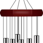 2 Pack Pgzsy Memorial Wind Chimes Outdoor Large Deep Tone, Elegant Sympathy Wind-Chime Personalized with 6 Tuned Tubes for Garden Patio Balcony and Home - Image 3