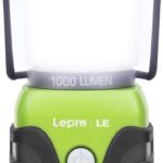 LE 1000LM Battery Powered LED Camping Lantern, Waterproof Tent Light with 4 Light Modes, Camping Essentials, Portable Lantern Flashlight for Camping, Emergency Light, Power Outages, Not Rechargeable