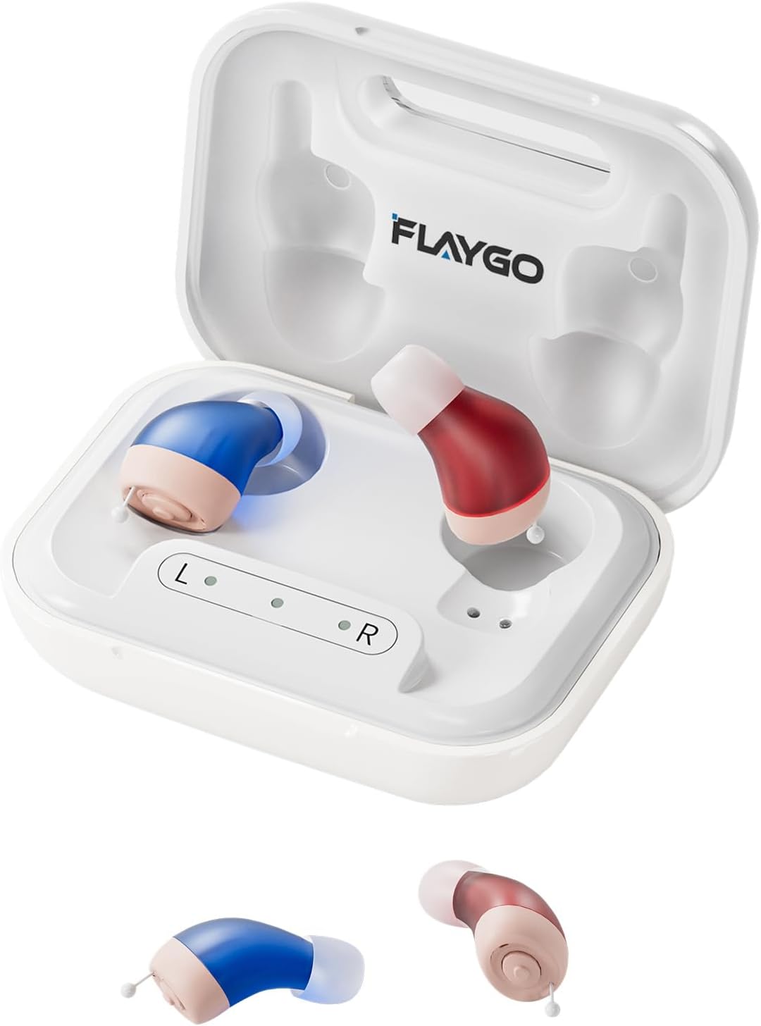 51xTx2DONNL._AC_SL1500_.jpg Rechargeable Hearing Aids for Seniors with Hearing Loss, They are Equipped with a Smart Noise Reduction chip, Providing Clear Sound Quality and Comfortable Wearing. Super-Mini, Auto-On/Off - Image 1