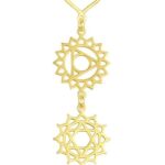 Spiritual Chakra Necklace for Women Trendy - Gold Long Necklaces Yoga Dainty Trendy Y Necklace Prom Birthday